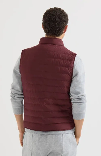 Brunello Cucinelli Lightweight Techno Fabric Down Vest In Multi