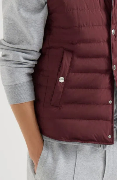 Brunello Cucinelli Lightweight Techno Fabric Down Vest In Multi