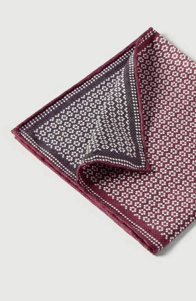 Brunello Cucinelli Silk Geometric-pattern Pocket Square In Multi