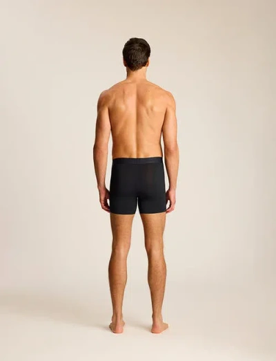 Commando Essential Modal Relaxed Boxer Brief With Fly In Black