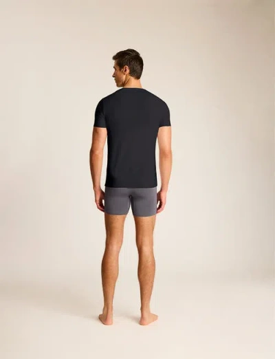 Commando Classic Microfiber Crewneck Undershirt In Black