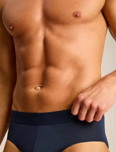 Commando Essential Modal Modern Fit Brief In Blue