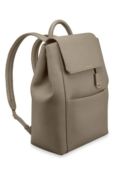 Maison De Sabre Large Leather Soft Backpack In Orange