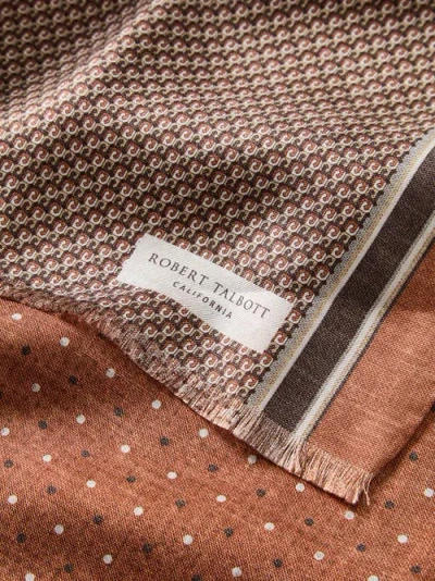Robert Talbott Niven Houndstooth Scarf In Multi