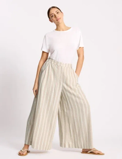 Albaray Linen Stripe Culotte In White