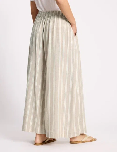 Albaray Linen Stripe Culotte In White