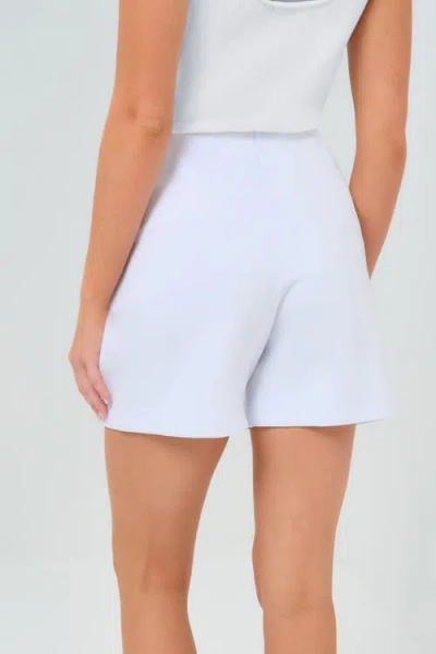 Anatomie Vivianne Ponte Pull On Shorts In White