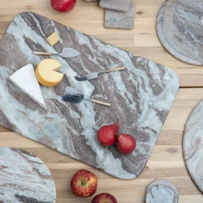 Be Home Waterfall Square Coasters In Gray