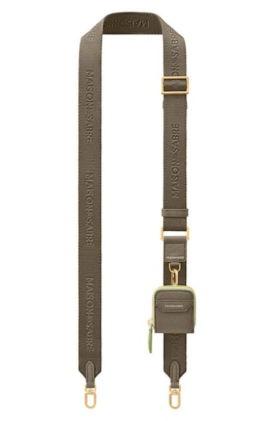 Maison De Sabre Utility Strap Shoulder Strap In Brown