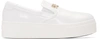 KENZO White Faux-Leather Logo Sneakers