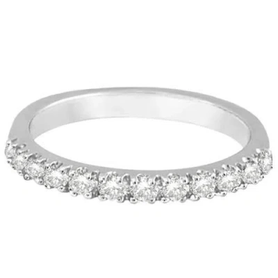 Allurez Diamond Stackable Ring Anniversary Band In Silver