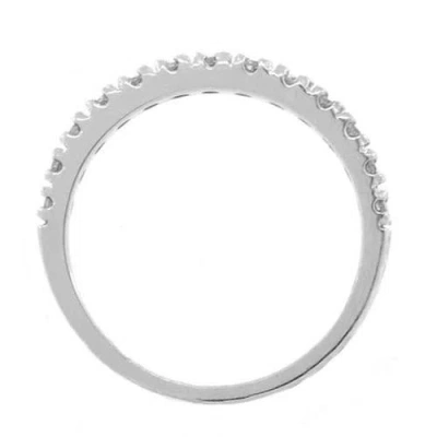 Allurez Diamond Stackable Ring Anniversary Band In Silver