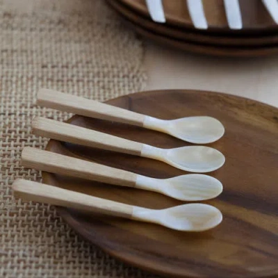 Be Home Shell & Spoons In White