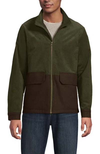 Lands' End Mixed Media Cord Jacket In Multi
