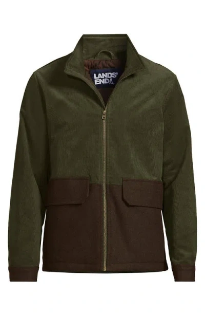 Lands' End Mixed Media Cord Jacket In Multi