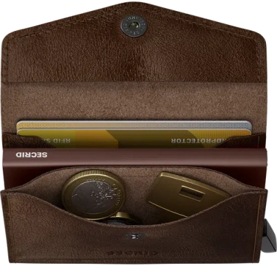 Secrid Envelope Wallet Vintage In Brown