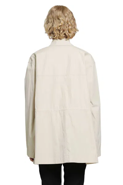 Totême Collared Drawstring Jacket In Neutral