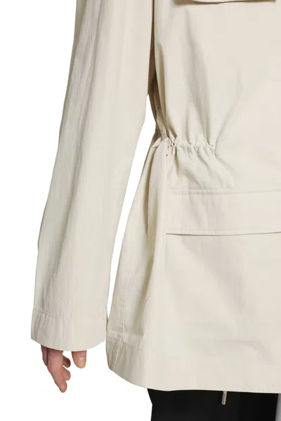 Totême Collared Drawstring Jacket In Neutral