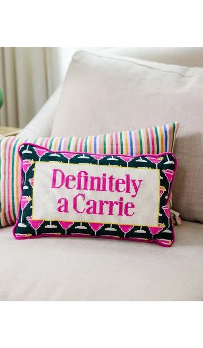 Furbish Studio Carrie Needlepoint Pillow In Multi