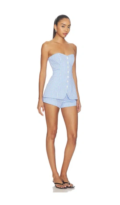 Majorelle Roma Romper In Blue