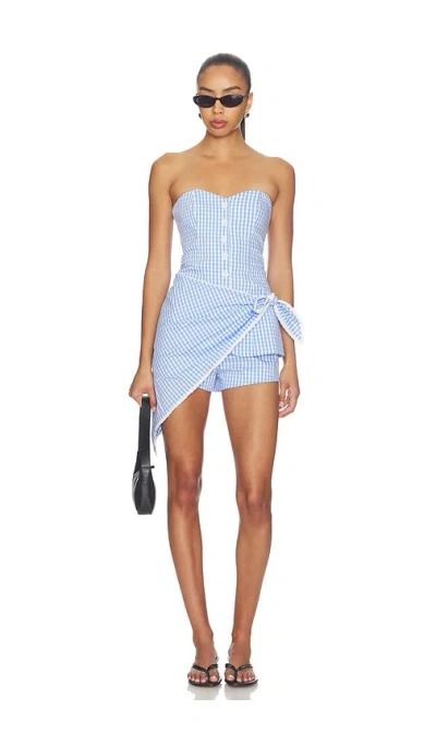 Majorelle Roma Romper In Blue