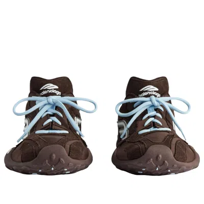 Balenciaga Women Brown Canvas And Corduroy Monday Ultra Sneakers In Brown