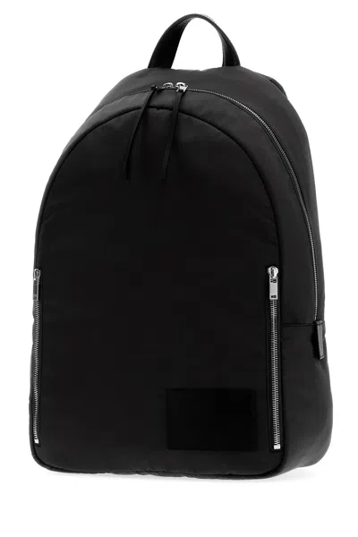 Jil Sander Black Fabric Urban Backpack In Pattern