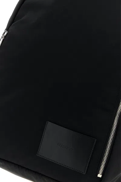Jil Sander Black Fabric Urban Backpack In Pattern