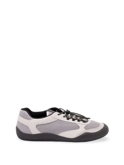 Prada Mesh Panel Sneakers Rubber Sole Design In Multi