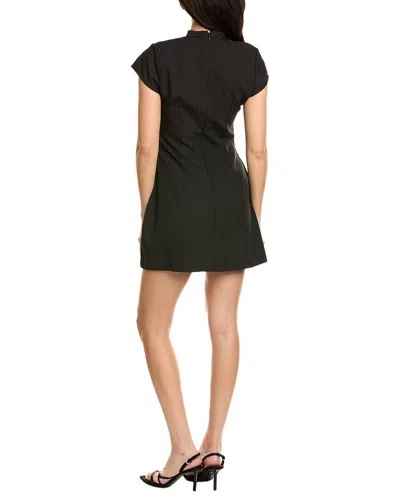 Avantlook Solid Mini Dress In Black