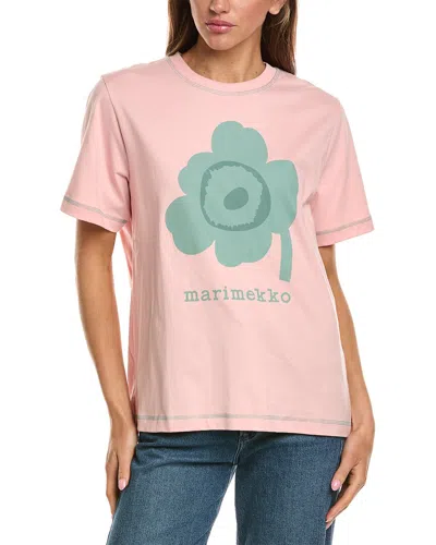 Marimekko Luulo Unikko Placement Shirt In Pink