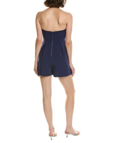 Bardot Karoline Strapless Playsuit In Blue