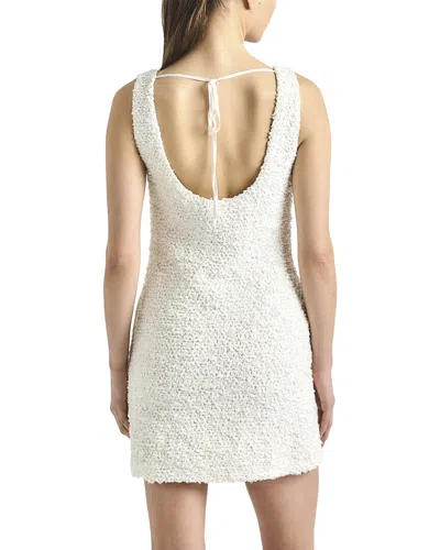 Derek Lam 10 Crosby Ailani Paillette Boucle Scoop Back Tank Dress In White