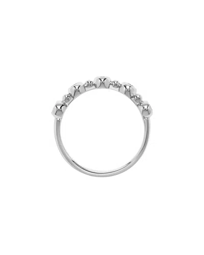 H.j. Namdar 14k 0.25 Ct. Tw. Diamond Stackable Ring In Silver