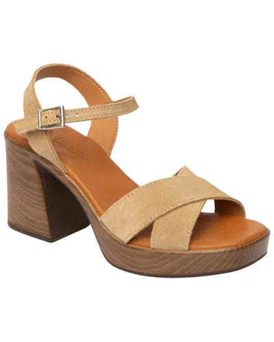 Menina Step Lena Suede Sandal In Sand