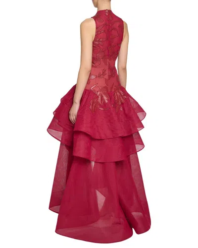 Marchesa Gown In Red