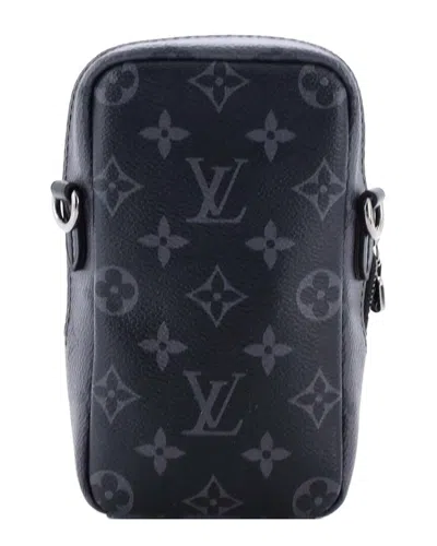Louis Vuitton Double Phone Pouch Nm Reverse Monogram Eclipse (authentic Pre-  Loved)