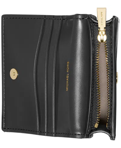 Michael Kors Hamilton Moderne Small Compact Wallet In Black