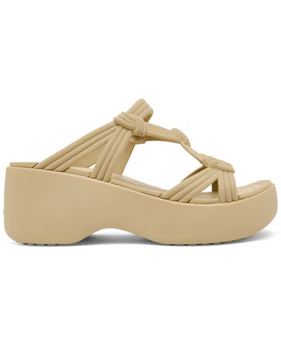 Crocs Brooklyn Knot Sky Sandal In Gold