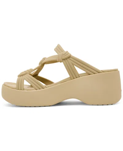 Crocs Brooklyn Knot Sky Sandal In Gold