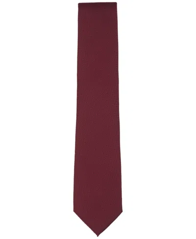 Perry Ellis Men's Classic Solid Pattern Tie In Brown