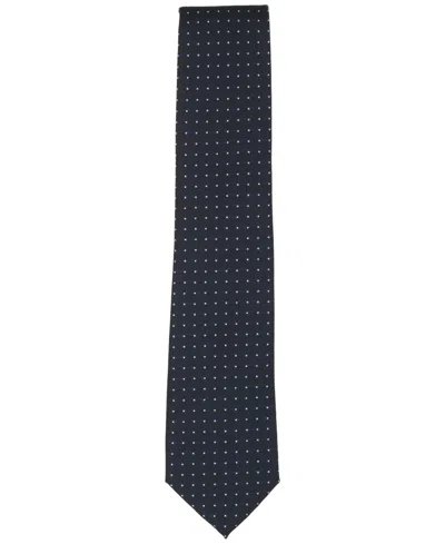 Perry Ellis Men's Grid Pattern Tie In Blue