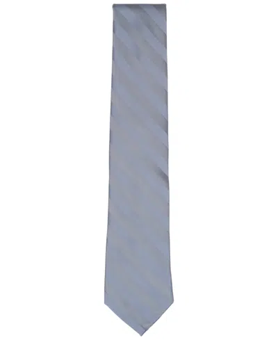 Perry Ellis Men's Satin Stripe Solid Tie In Blue