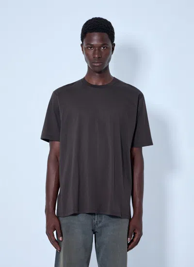 Ssstein Suvin Cotton Basic T-shirt In Brown
