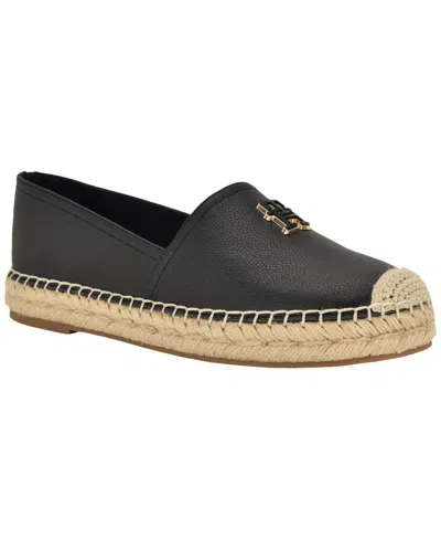 Tommy Hilfiger Th Monogram Leather Espadrille In Gray