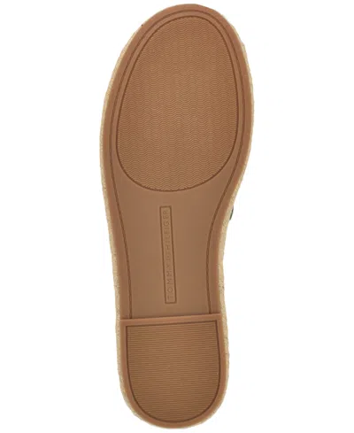 Tommy Hilfiger Th Monogram Leather Espadrille In Gray