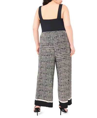 Vince Camuto Plus Size Mid-rise Pull-on Pants In Multi