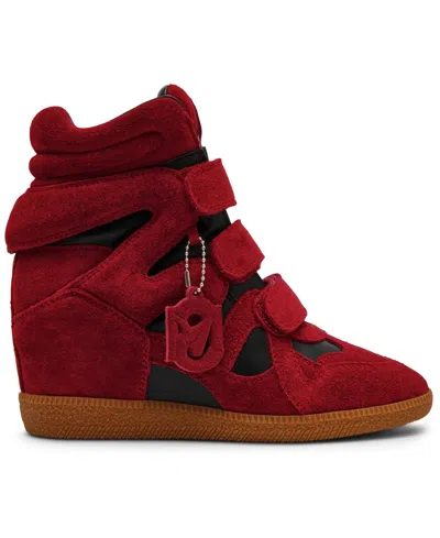 Steve Madden Mavis Wedge High Top Sneaker In Brown