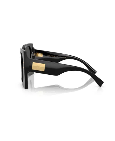 Dolce & Gabbana Rectangular Sunglasses In Black