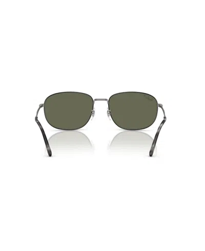 Ray Ban Polarized Green Square Unisex Sunglasses Rb3754 927458 60 In Gray